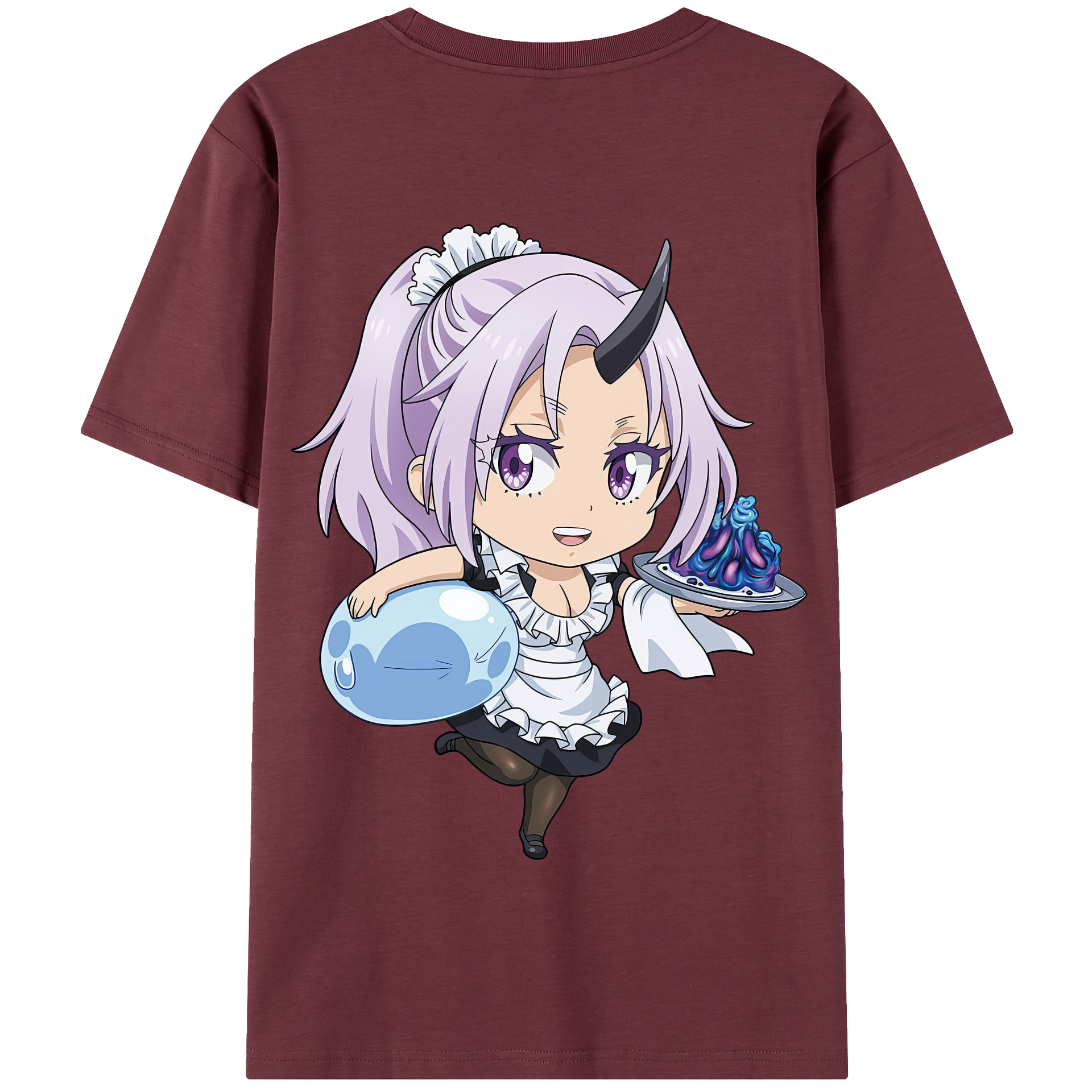 （画像用） 転スラ Regarding Reincarnated to Slime 綿100％半袖Tシャツ（背面プリント）